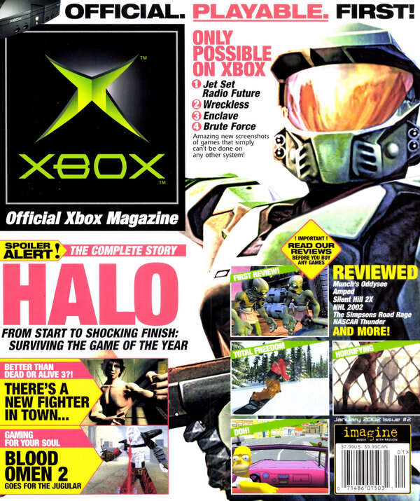 Official Xbox Magazine Issue 2 (January 2002) cover